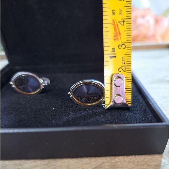 Authentic Yves Saint Laurent Cuff Links in Gift Box New - Picture 11 of 14